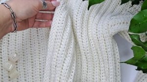 Планка для кардигана с петлями Вяжем крючок