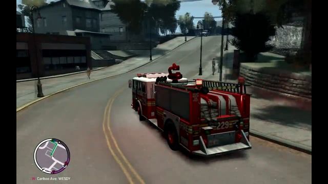 GTA 4 - Fire Truck and Ambulance responding to a Fire with a possible Injury смотреть онлайн