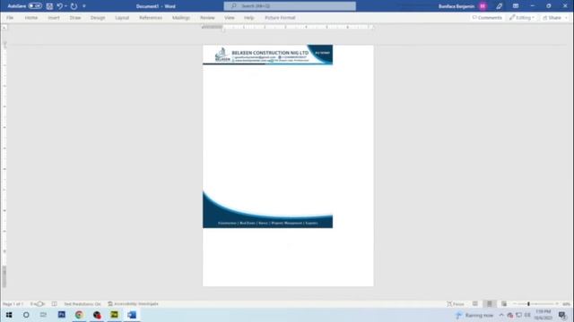 How to Insert Jpeg, PNG, PDF Letterhead in Microsoft Word with Full Width and Height then write. смотреть онлайн