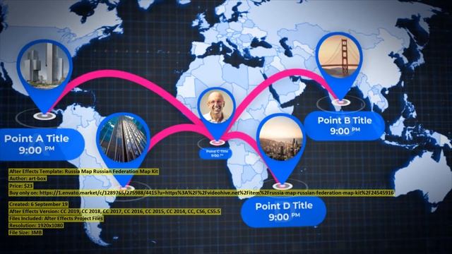 Russia Map Russian Federation Map | After Effects Template | VideoHive 24545916 смотреть онлайн