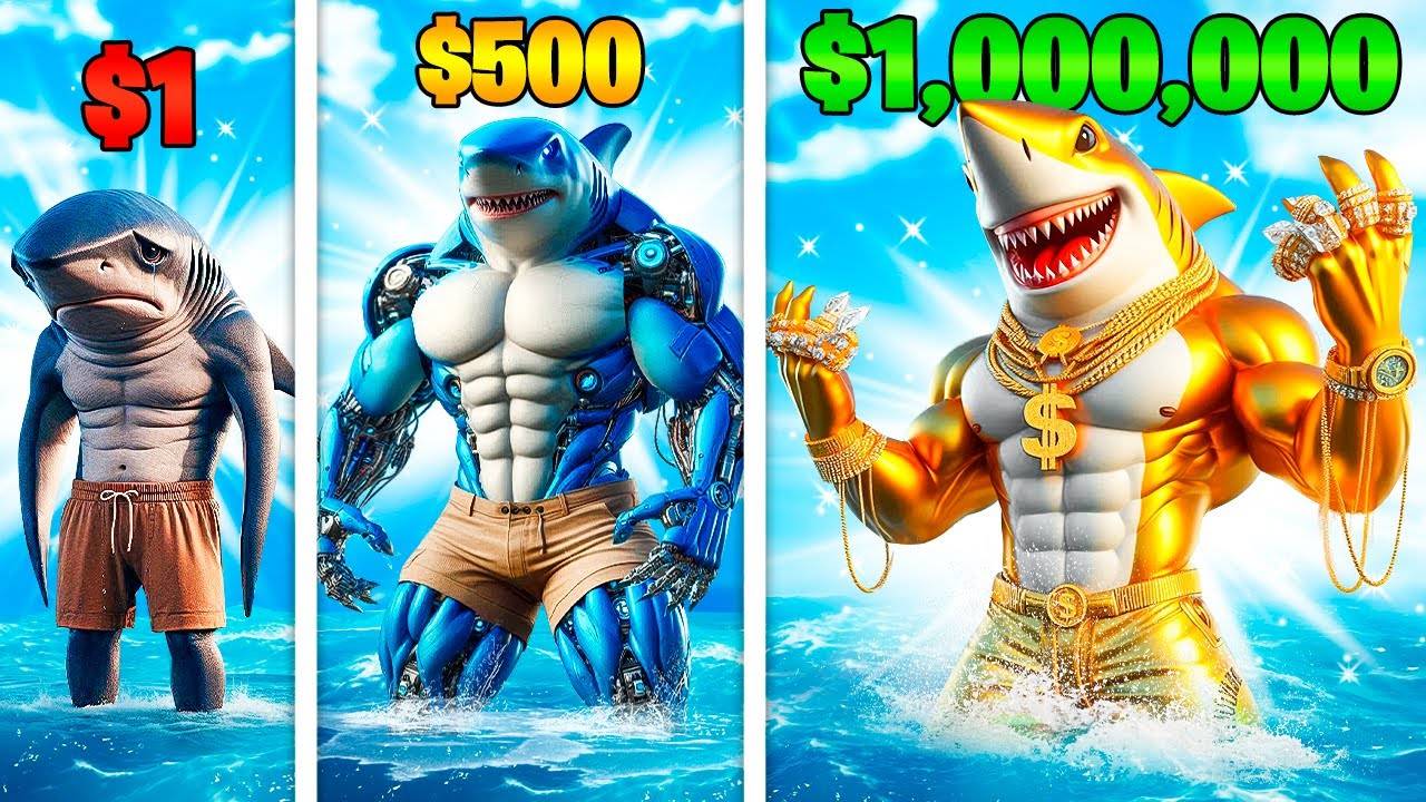 Прокачал Акулу за $1 до Акулы за $1,000,000 в В ГТА5! (GTA 5 Online) смотреть онлайн
