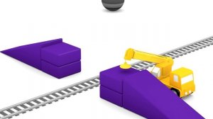 Учим цифры. Учимся считать от 1 до 7 с паровозиком и 4 машинками