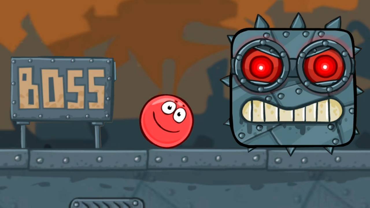 мультик игра БОСС Мрачная Фабрика Красный шарик ред бол 4 прохождение игры уровни на андроид #5 смотреть онлайн