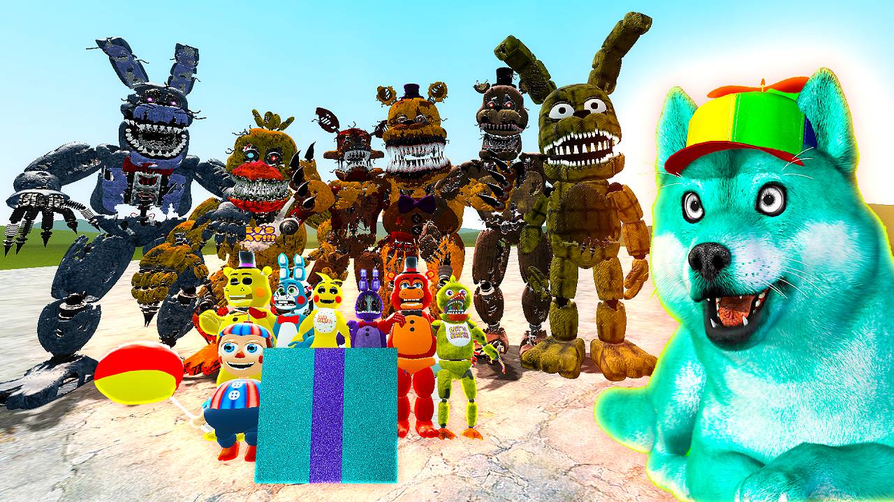 Мы нашли семья аниматроники фнаф, Garry's Mod смотреть онлайн