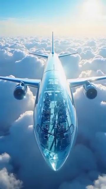 Прозрачный самолет! Хотели бы на таком прокатиться? смотреть онлайн