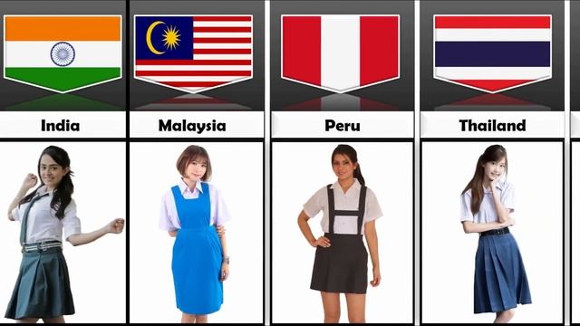 Most Beautiful School Uniforms From Different Countries смотреть онлайн