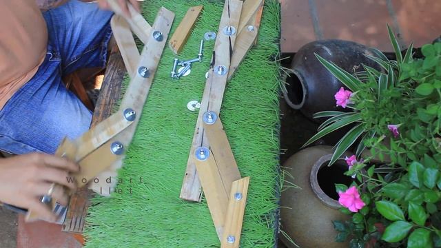 Amazing woodworking smart furniture | Woodart Pallet смотреть онлайн