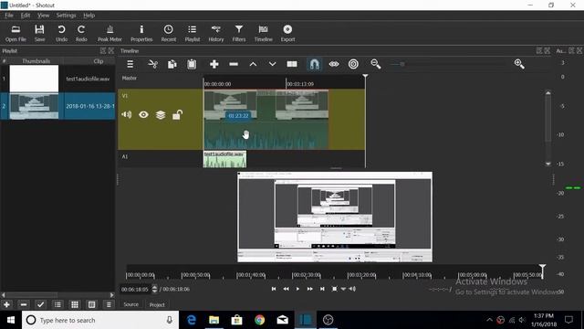 Edit a video with Shotcut and Audio with Adacity смотреть онлайн