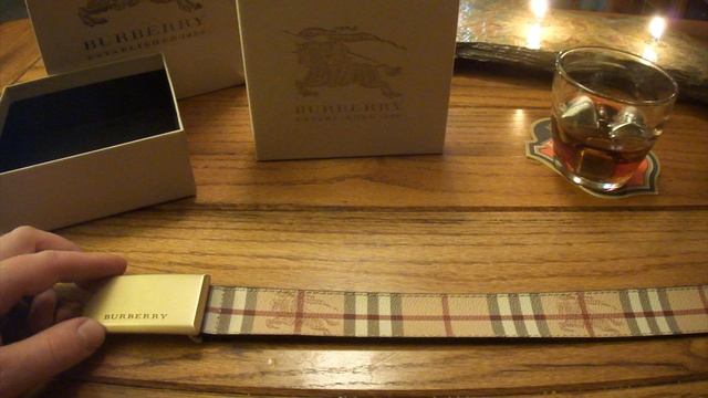 Men's Check Plaque Belt - Burberry Series Ep. 1