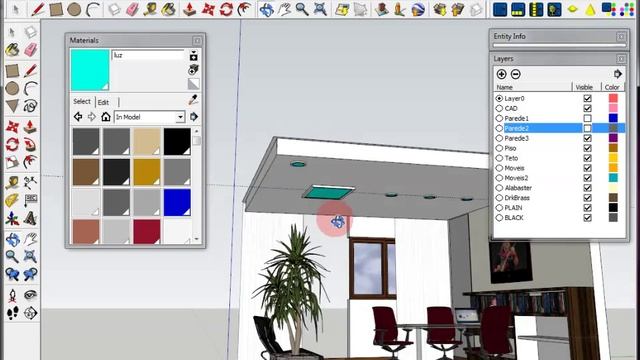 Sketch Up 8 | Luz e Espelho para renderizar смотреть онлайн