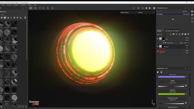 Make Emissive Materials | Adobe Substance 3D Painter | Quick Tutorials смотреть онлайн