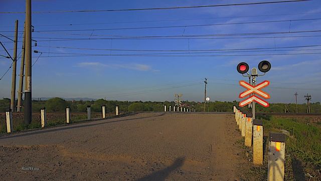 RailWay. Russian EMU Train For Rail Workers / Служебный поезд РЖД ЭДС1Р для доставки рабочих