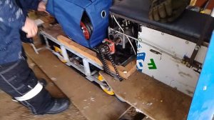 Самодельный снегоход.