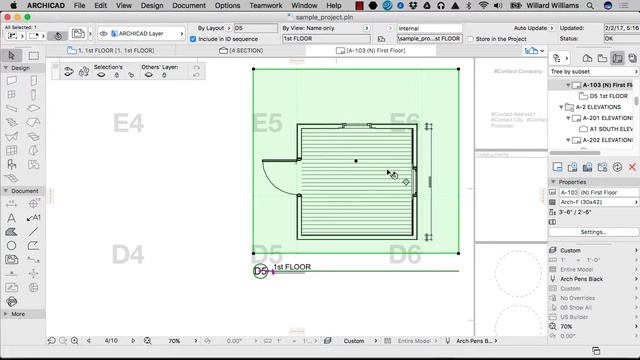 Archicad Basic Training (ABT) - Module_003/Lesson_06: PLACING SAVED VIEWS смотреть онлайн