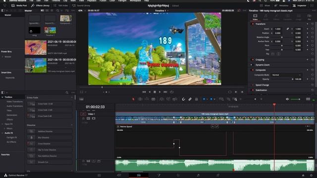 The Best (NO PLUGIN) Effect For Fortnite Edits On Davinci Resolve! Free Presets and Project File! смотреть онлайн