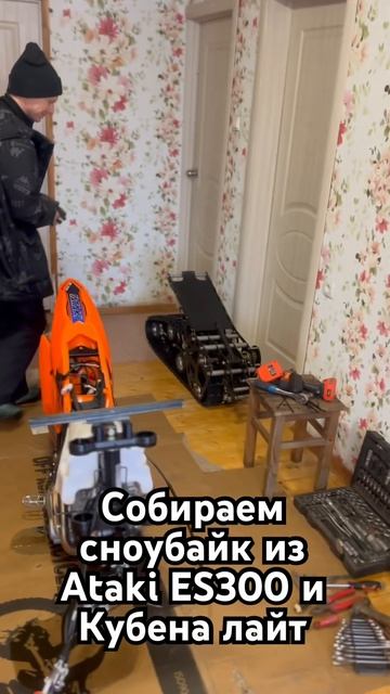 Ataki ES300 + Кубена Лайт = бюджетный сноубайк. #motokurort #shorts #short смотреть онлайн