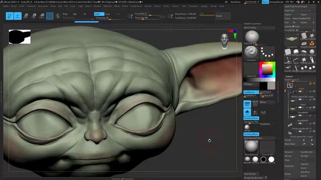 ZBrush - Dynamesh VS ZRemesh смотреть онлайн