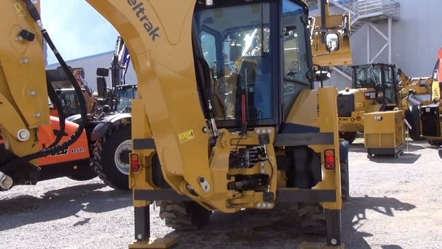 Cat Caterpillar 428 Backhoe Loader (2022) Exterior and Interior смотреть онлайн