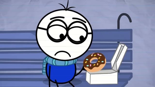 Pencil Boy Is Very Kind  -in- Share Sweet Cakes- Pencilmation Cartoons For Kids