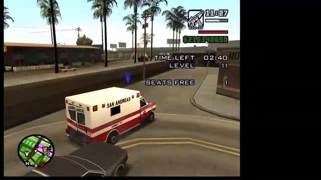 GTA SA AMBULANCE MISSION FOR MAX HEALTH PT1 смотреть онлайн