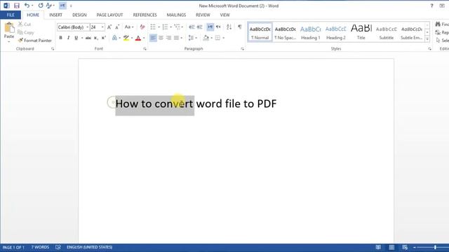 How to convert word file to PDF смотреть онлайн