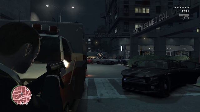 GTA IV - Escaping 6 stars the hard way and getting FIB Buffalo смотреть онлайн