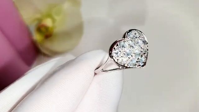 Серебряное Кольцо с натуральными Аквамаринами смотреть онлайн
