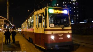 Ночная жизнь раритетных трамваев Петербурга