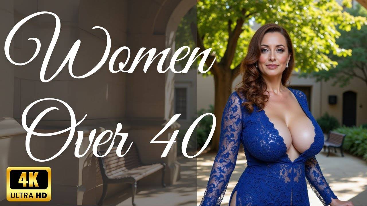 Natural Older Women Over 40 Attractively Dressed Classy Shine In Lace Dresses