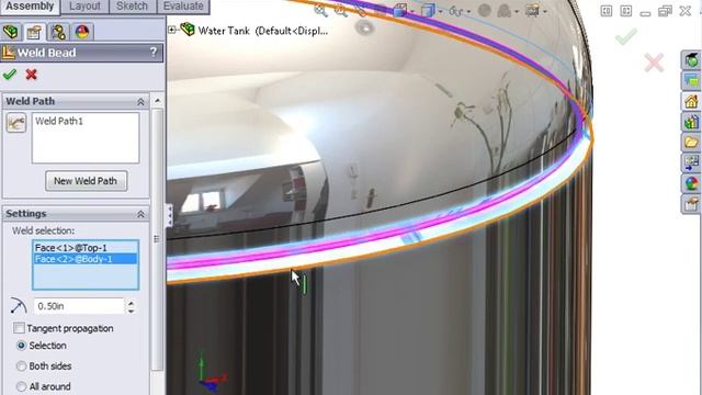 Solidworks Assembly Features 02 Assembly Features 05 Weld Beads смотреть онлайн