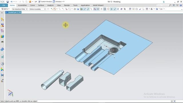 DIE CASTING CORE CAVITY IN NX, CORE CAVITY WITHOUT MOLD WIZARD смотреть онлайн
