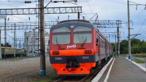 Электропоезд ЭД9М-0034. Покатушки от Заринской до Батунной и от 44км до 40км.