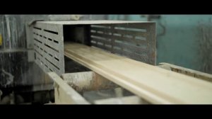 Покраска доски на станке. Европейская технология. Скандинавская фасадная доска.