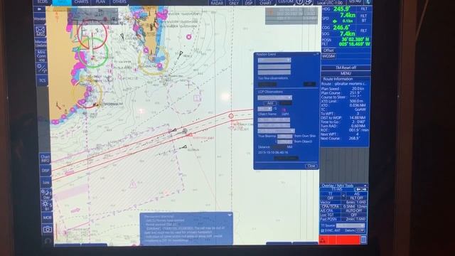 How to transfer a radar bearing and distance to your ECDIS | FURUNO ECDIS tutorial | смотреть онлайн