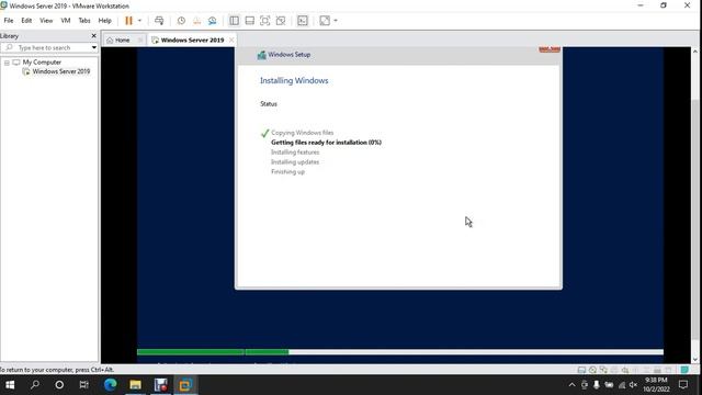 How to Install Windows 2019 Server on VMware Part1 смотреть онлайн
