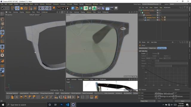 Eyeglasses 3D Modeling Tutorial | Cinema 4D смотреть онлайн