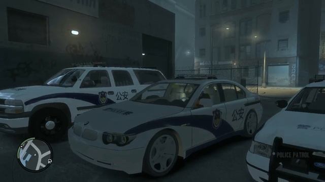 GTAIV Chinese police car смотреть онлайн