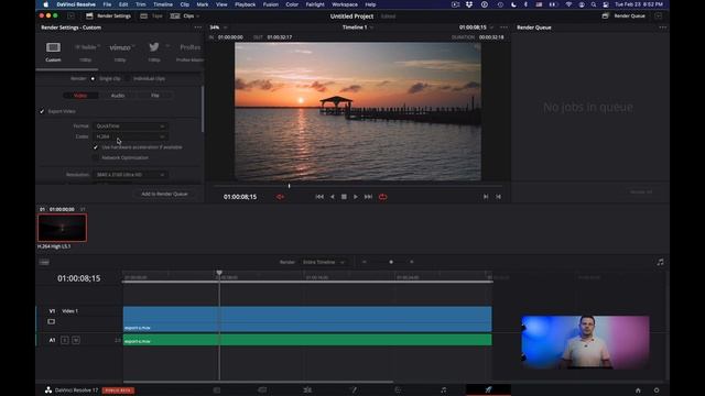 Export video to MP4 in Davinci Resolve with Alex Centeno смотреть онлайн