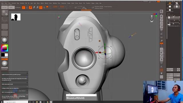 Zbrush Hard surface technique - livestream 09/10 смотреть онлайн