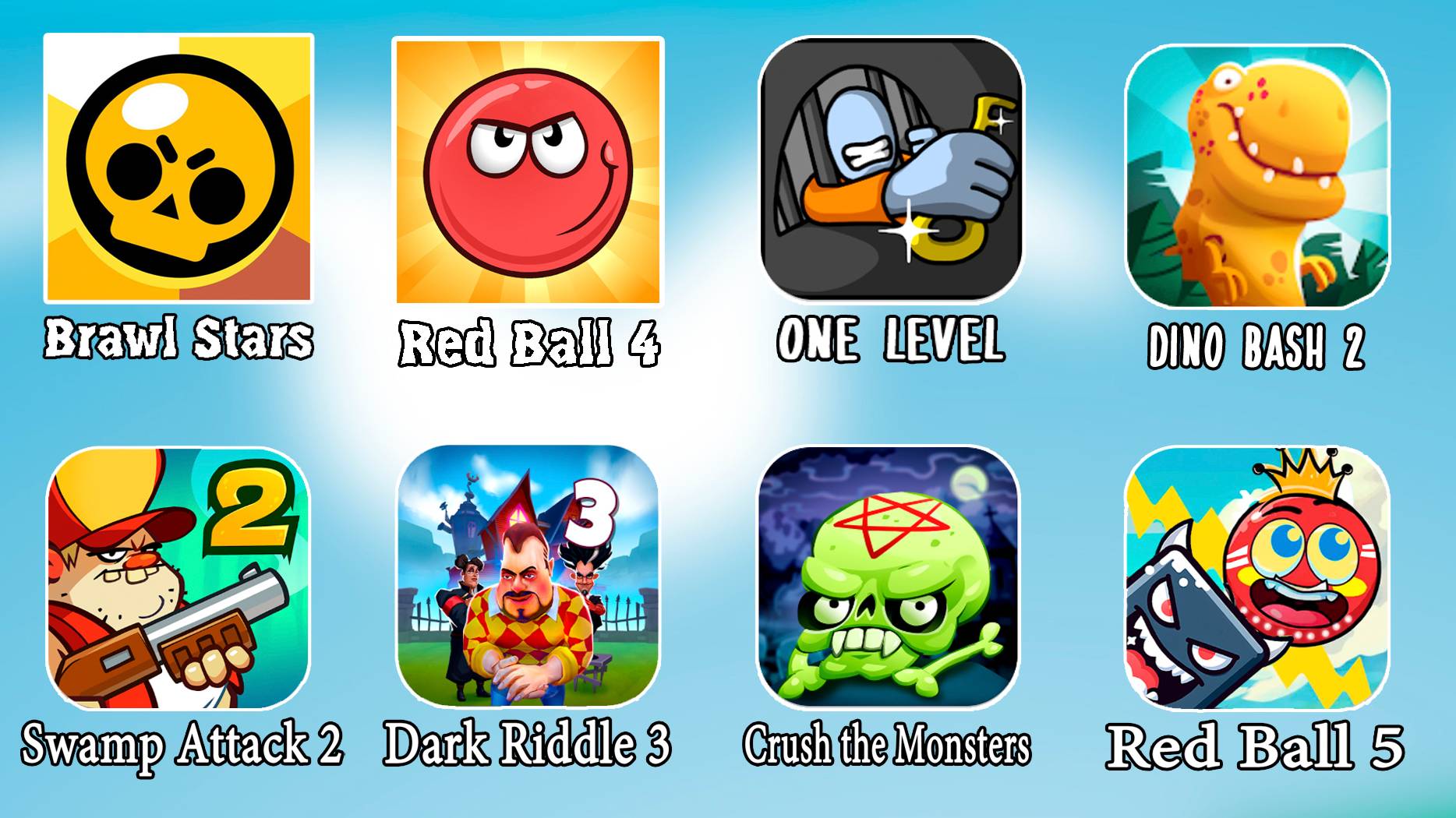 ТОП ИГРЫ Бравл Старс, Ред Бол 4, Побег из Тюрьмы, Дино Беш 2, мультфильмы, мультики смотреть