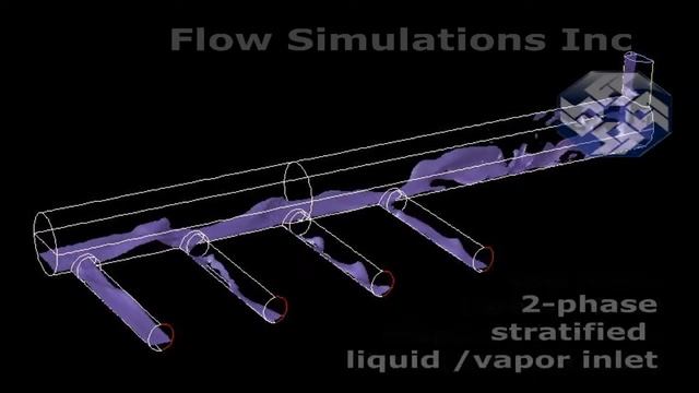 Manifold with Ansys' VOF (Free Surface) CFD model, Top Inlet смотреть онлайн