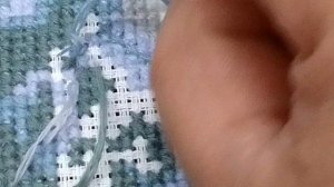 Вышивка крестом 23. Закрепление, изнанка и набор от подписчицы. Плин, снова обрыв...