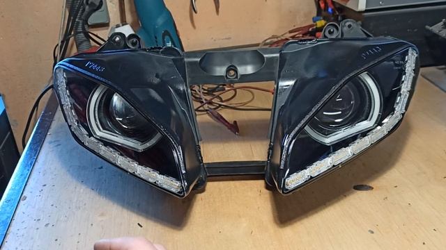 Yamaha R6 Rj15 Reflektor FULL LED . Soczewki Bi-LED + pływające kierunkowskazy (DOCTOR LIGHT) смотреть онлайн