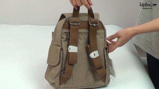Обзор рюкзака Kipling CITY PACK MINI Dotted D Beige (H91) KI3477_H91 смотреть онлайн