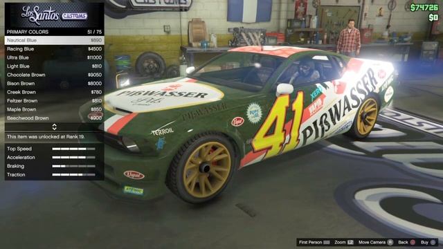 GTA 5 Online ( Pisswasser Race Mustang ) PS4 ( New 2016 ) смотреть онлайн