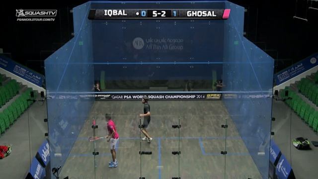 Squash: Free Game Friday - Iqbal v Ghosal - World Championships 2014 смотреть онлайн
