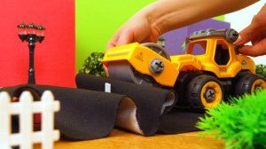 Автошкола для самых маленьких - Как работает каток? - Видео для детей про машинки