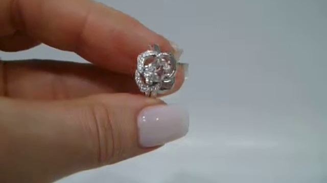 Кольцо с натуральным бразильским морганитом 1.19 ct Размер 18 Серебро 925 смотреть онлайн