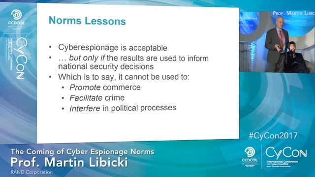 Building Offensive Capabilities | Cyberespionage Norms | Power of Traffic Analysis - CyCon 2017 смотреть онлайн