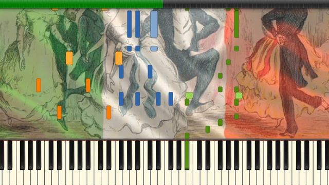 S. Rachmaninov - Italian Polka (Duet Arr.) - Synthesia смотреть онлайн
